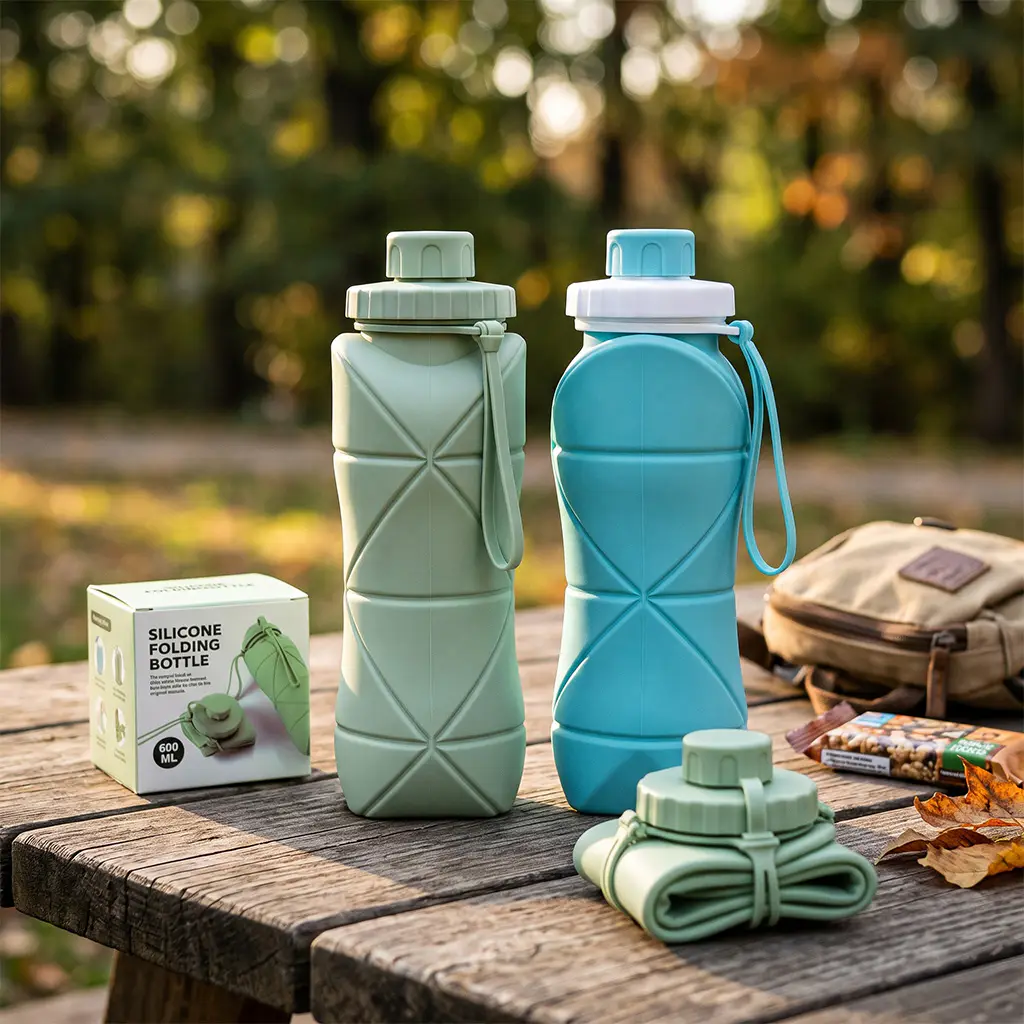 Origami Collapsible Silicone Flask