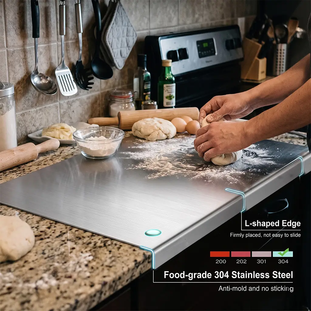 Precision Stainless Steel Prep Board alternate perspective